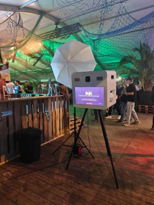 Photobooth op Mechelen Beach voor de afterwork van PDSS